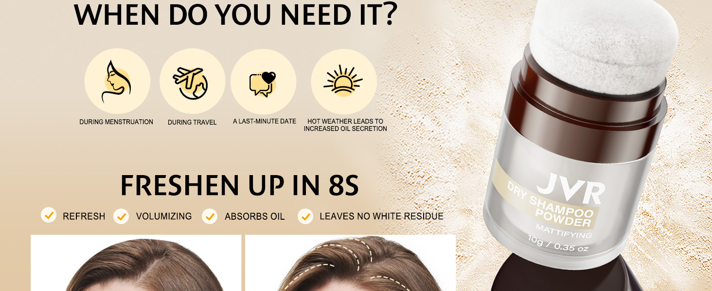 JVR dry shampoo powder