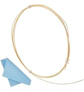 BENECREAT 24 Gauge 925 Sterling Silver Real Gold Plated Wire, 3.28 FT Half Soft Round Making Jewe...