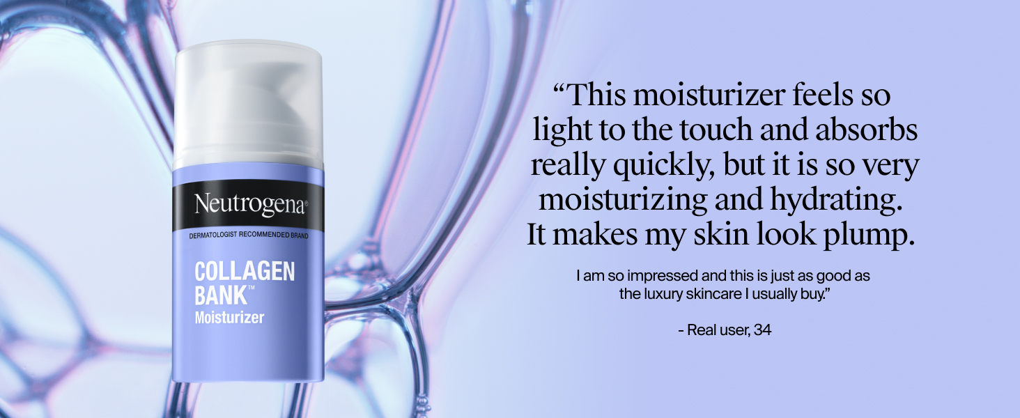 collagen cream face moisturizer lightweight hydrating skincare