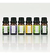 Earnest Living Tea Tree, Peppermint, Lavender, and Eucalyptus Essential Oil Set for Home Diffusers