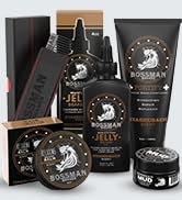Bossman Complete Beard Kit – Men's Beard Oil Jelly, Fortifying Shower Conditioner, Balm, Mustache...