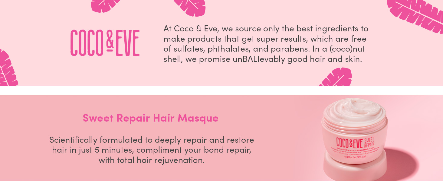 Sweet Repair Hair Masque Application