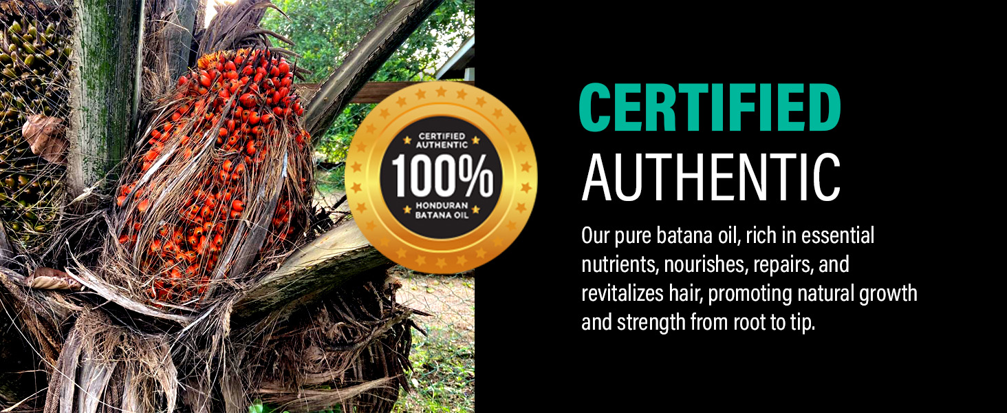Our batana oil is certified and authentic.