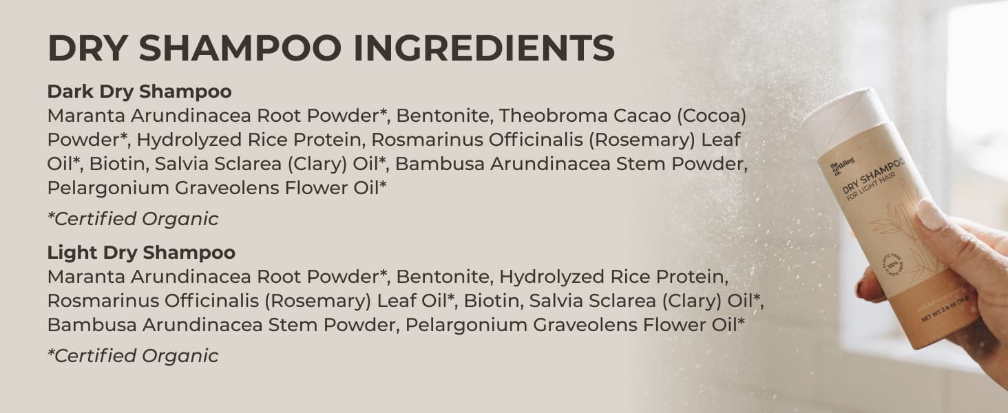 dry shampoo ingredient list