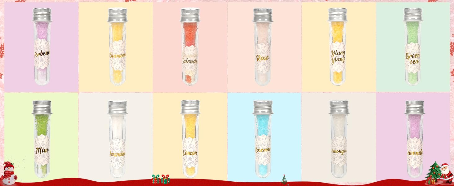 Bath Salt Advent Calendar Leading Up to Christmas