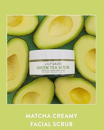 LILY SADO TEA+C face cleanser facial wash vegan cleansers beauty scrub cream moisturizer mask scrub