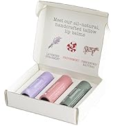 Hearth and Homestead: Handmade Tallow Lip Balm Collection: Unscented/Peppermint/Lavender-Spearmin...