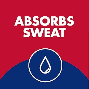 absorbs sweat, sweat, moisture control