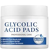 Glycolic Acid 20% Resurfacing Pads for Face and Body – Exfoliating Peel Pads with Vitamins B5, C,...