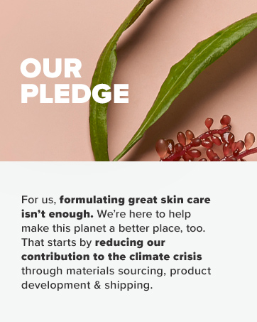 We're reducing our contribution to the climate crises through our entire process.