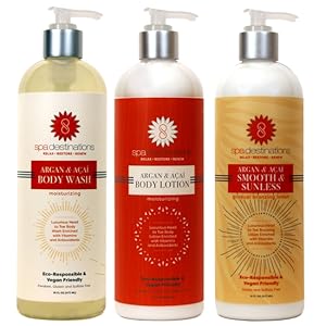 body care trio set gift package mothers day christmas hunnaka teens sunless tan tanning tanner 