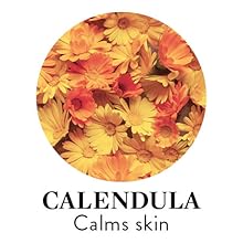 calendula: calms skin