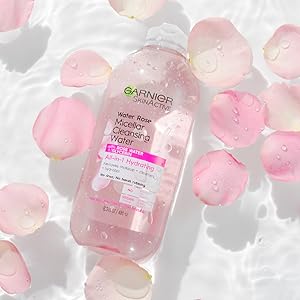 remove makeup and cleanse skin with micellar water
