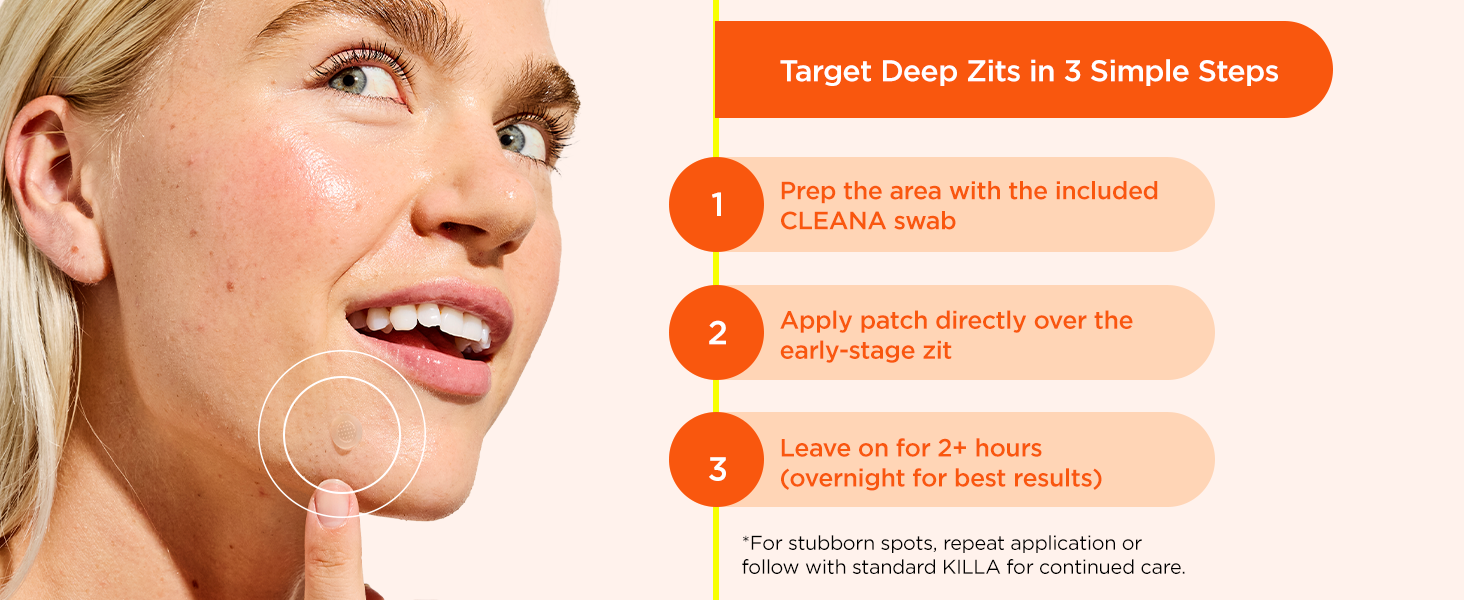 how to use zitsticka extra strength microdart patches