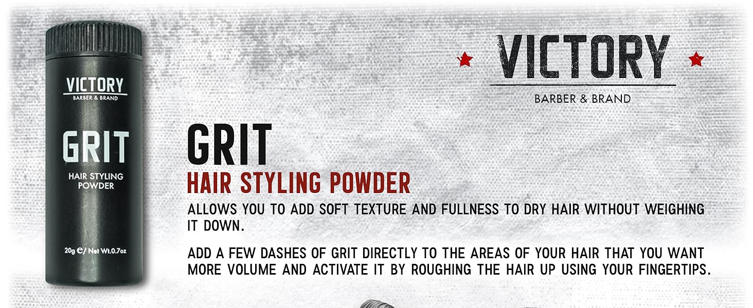 Grit hair styling powder