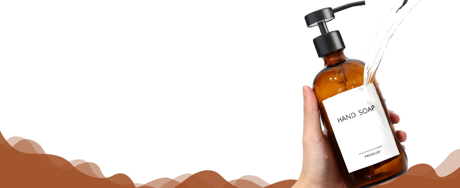 glass soap dispenser