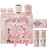 Flower Knows Strawberry Cupid 12 Pack Makeup Gift Box Set,Lip Cream×2+Liquid Blush×2+Makeup Palet...