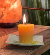  Cleansing Sage Meditation Accessories Gift Beeswax Beehive Pillar Candle Set Handcrafted Tripod