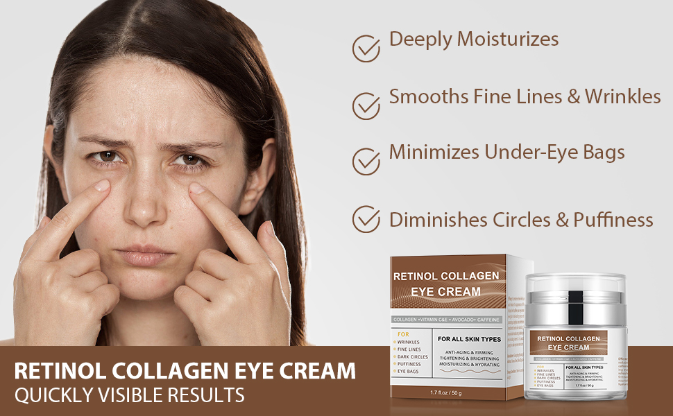 retinol eye cream caffeine eye cream under eye cream collagen eye cream eye repair cream