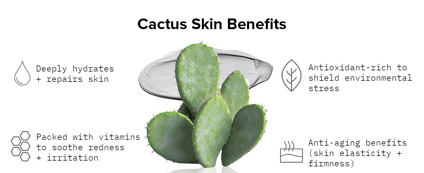 Cactus Benefits Deeply Hydrates Repair Skin Packed with vitamins to soothe redness irritation