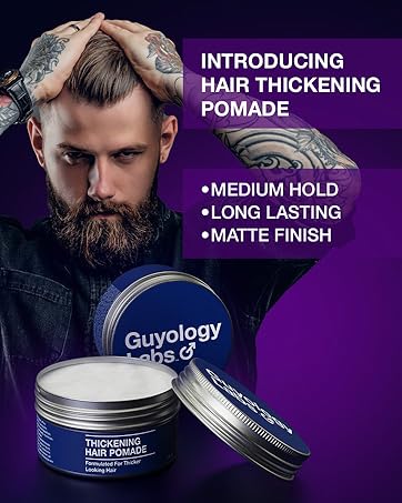 Hair thickening pomade