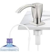 GAGALIFE Kitchen Sink Soap Dispenser Brushed Nickel, Built in soap Dispenser for Kitchen Sink wit...