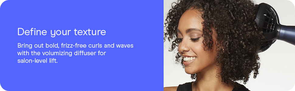 Define your texture with infiniti pro conair diffuser hair dryer for texture