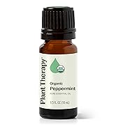 Plant Therapy Organic Peppermint Essential Oil 100% Pure, USDA Certified Organic, Undiluted