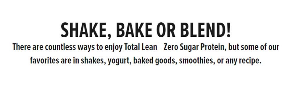 Shake, Bake or Blend