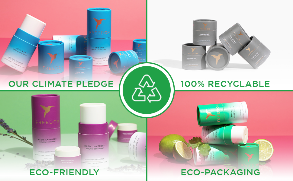 eco friendly, recyclable packaging, sustainable, plastic free, green beauty, zero waste