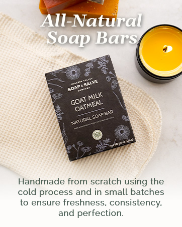 soap bars handmade from scratch using cold process small batches USDA certified chagrin valley soap
