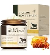 Beef Tallow Balm for Skin – Tallow and Honey Cream – Natural Moisturizer for Face & Body – Deeply...