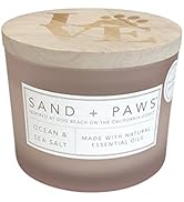 Sand + Paws Scented Candle - Ocean & Sea Salt - Additional Scents and Sizes –Luxurious Air Freshe...