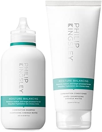 Philip Kingsley Moisture Balancing Shampoo and Conditioner Set for Dry, Oily, Combination Hair, Hydrating Hair Products Moisturizing, Hydrates Smoothes Adds Shine