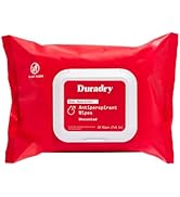 Duradry Antiperspirant Wipes - Maximum Strength, Antiperspirant for Hands & Feet, Deodorizing Swe...