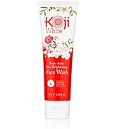 Koji White Kojic Acid Skin Brightening Face Wash for Exfoliating Face, Hydrating Face Moisturizer...