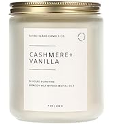 Vanilla Cashmere Scented Candle for Home Highly Scented Creamy Vanilla Candles Natural Soy Candle...