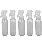 Sonew 5pcs 100ml Plastic Spray Bottle Transparent Refillable Container Empty Spray Bottle Travel ...