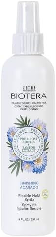 BIOTERA Finishing Flexible Hold Spritz Spray | Instant Texture | Maintains Volume & Shape| Microbiome Friendly | Vegan & Animal Test Free | Paraben Free | Color-Safe | 8 Fl Oz