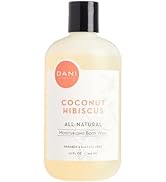 DANI Naturals Moisturizing Body Wash - Tropical Coconut Hibiscus Scent with Organic Aloe Vera & N...