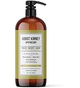 ABBOT KINNEY APOTHECARY Men's 3-in-1 Wash, Moisturizing Shampoo, Conditioner, and Body Wash for M...