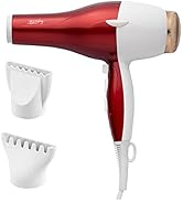 Professional Salon Hair Dryer, 1875W Blow Dryer, 2 Concentrator Nozzles, 3 Heat Settings, 2 Speed...