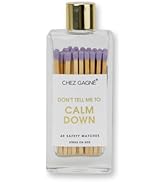 Chez Gagné Glass Bottle Safety Matches (40ct) - Funny Matches - Colorful Match Tips - Matches in ...