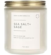 Scented Candle for Home Scented Sea Salt and Sage 7oz