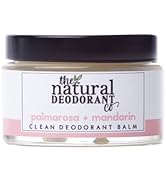 The Natural Deodorant Co, Clean Deodorant Balm Palmarosa & Mandarin 55g, Aluminium Free, Plastic ...