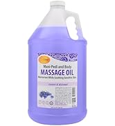 SPA REDI - Massage Oil, Lavender Wildflower, 128 Oz Professional Pedicure, Manicure, Full Body Ma...