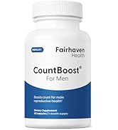 Fairhaven Health CountBoost for Men Optimal Count and Volume Male Fertility Supplement - Pre-Conc...
