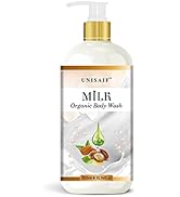Unisaif Milk Body Wash Moisturizing Gel - Natural Body Wash | Exfoliating Body Wash for a Smooth ...