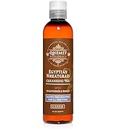 Qhemet Biologics Egyptian Wheatgrass Cleansing Tea - Sulfate-Free Shampoo for All Hair Types - Re...