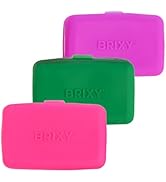 BRIXY Bar Travel Case Set – 3 Pack Shampoo Bar Travel Containers with mesh bag, Plastic-Free, TSA...